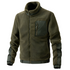 Men’s Outdoor Fleece Jacket – Zip-Up with Reinforced Details - Solorfit