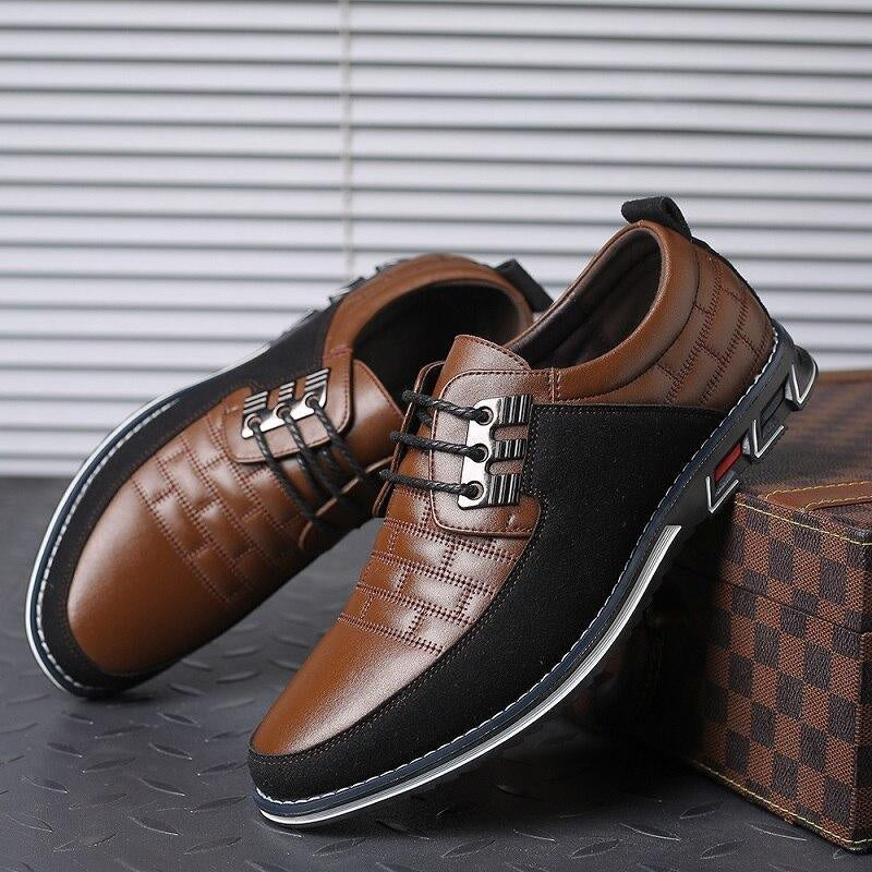 Orthopedic Leather Shoes Men Classy Elegant - Solorfit