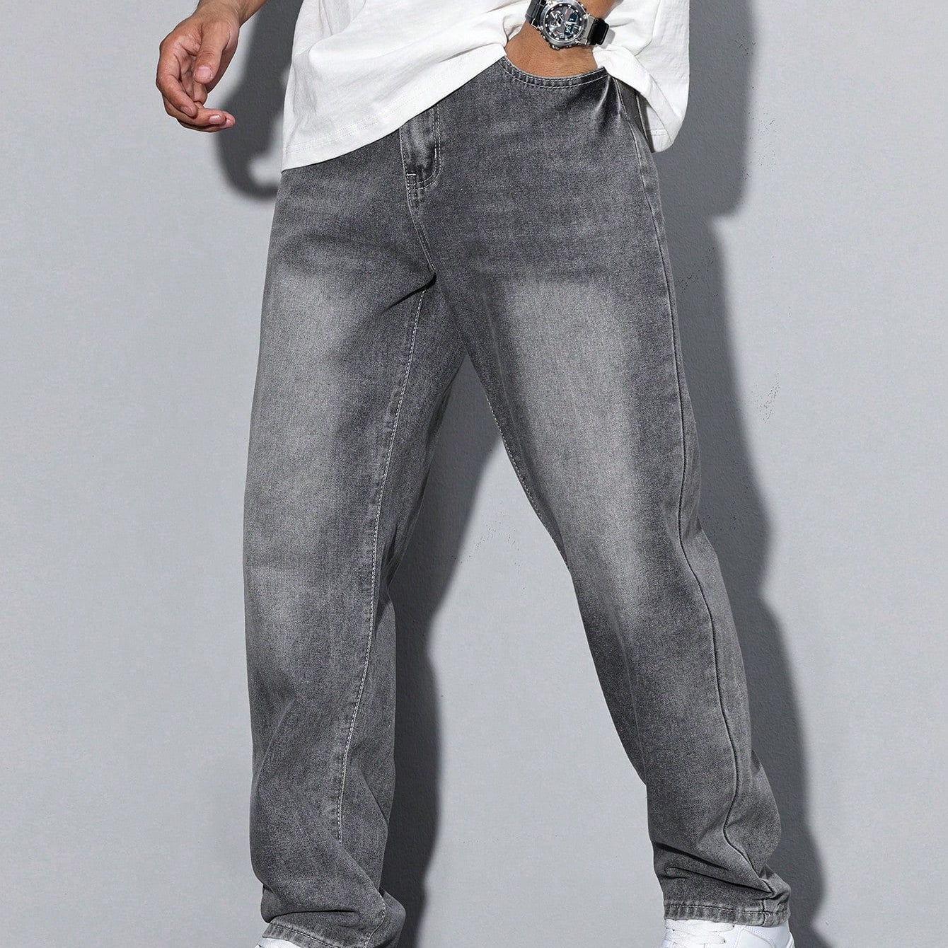 Casual Men’s Solid Color Jeans – Daan Everyday Denim - Solorfit