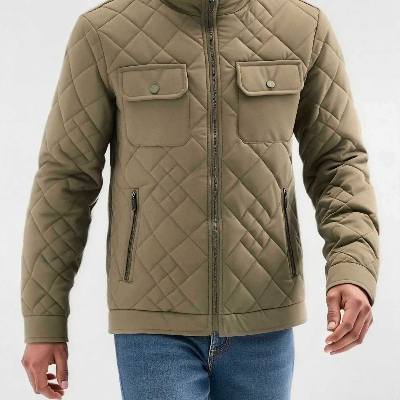 Men’s Full-Zip Outdoor Jacket – Heavy-Duty Warmth for Cold Weather Adventures
