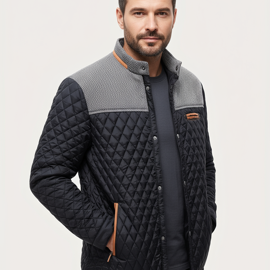 Men’s Lightweight Quilted Jacket – Warm Comfort & Modern Casual Style