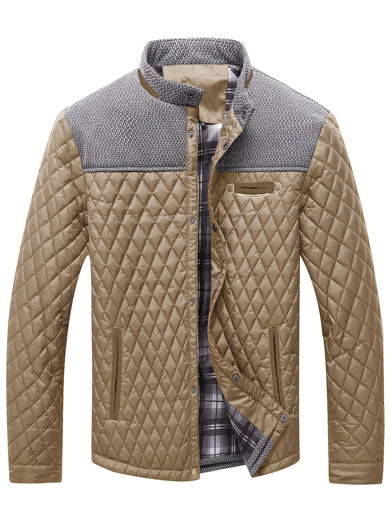 Men’s Lightweight Quilted Jacket – Warm Comfort & Modern Casual Style