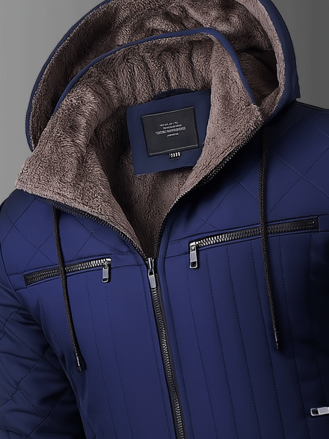 Men’s Heavyweight Winter Jacket – Thermal Insulated Hooded Coat for Cold Weather
