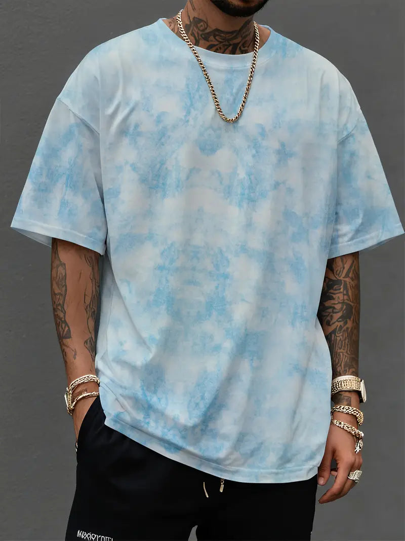 Solorfit | Men's Tie-Dye Short Sleeve T-Shirt – Trendy Casual Wear with Vibrant Colors and Comfortable Fit - Solorfit