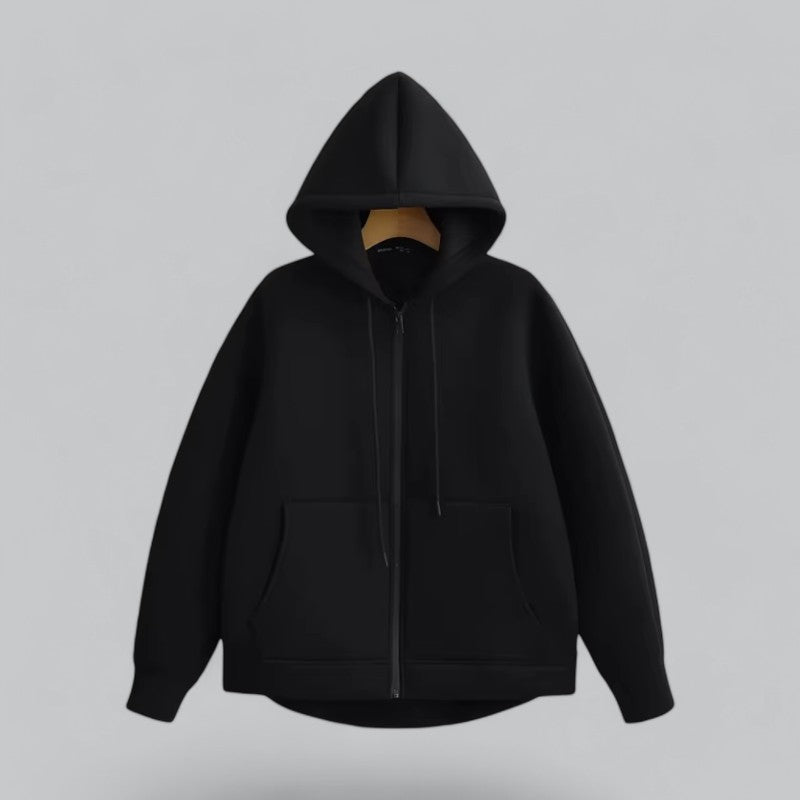 Men’s Oversized Zip Hoodie – Soft Fleece & Minimalist Streetwear