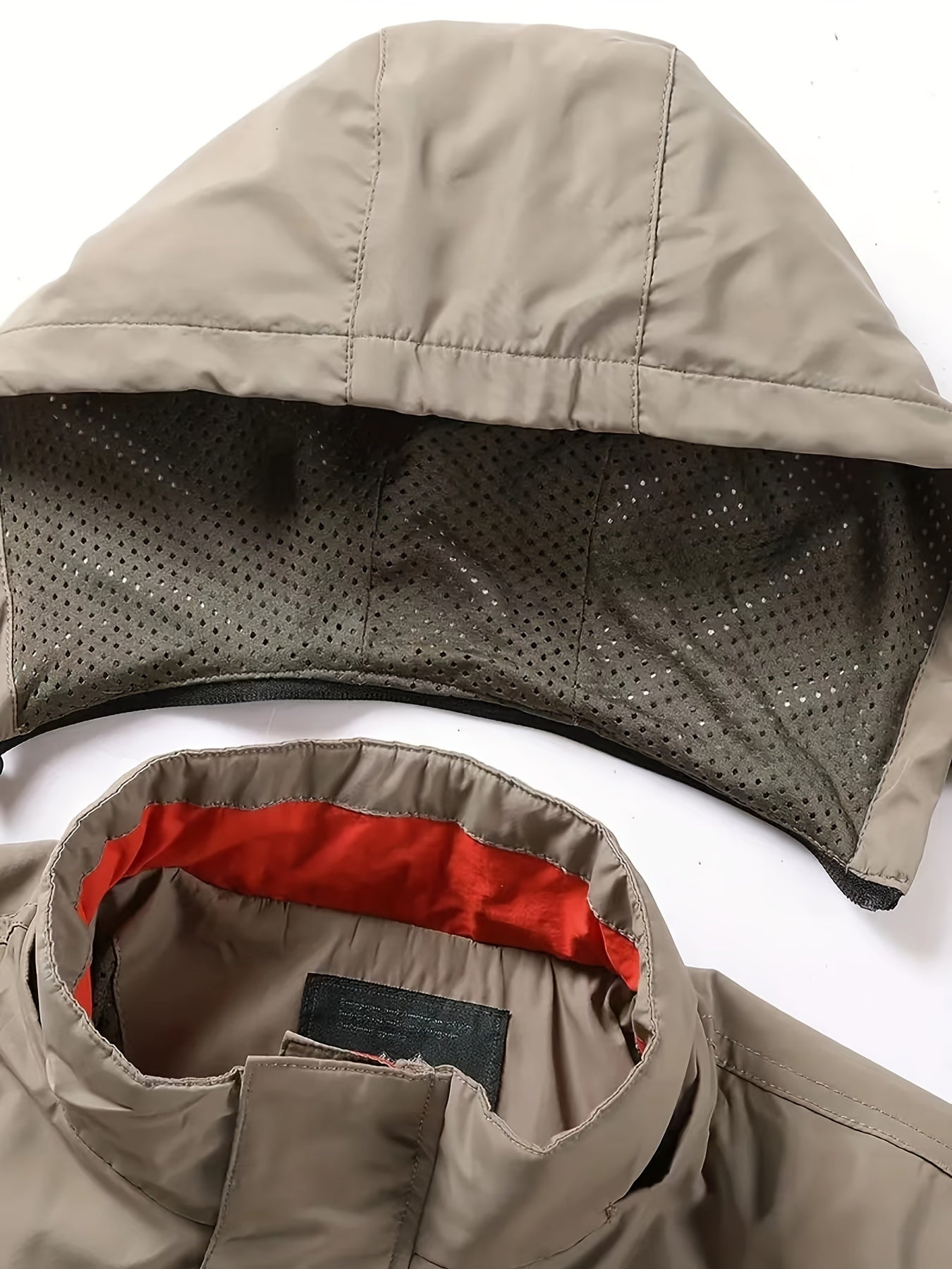 Men’s Outdoor Windbreaker Jacket – Adjustable Hood & Zippered Pockets