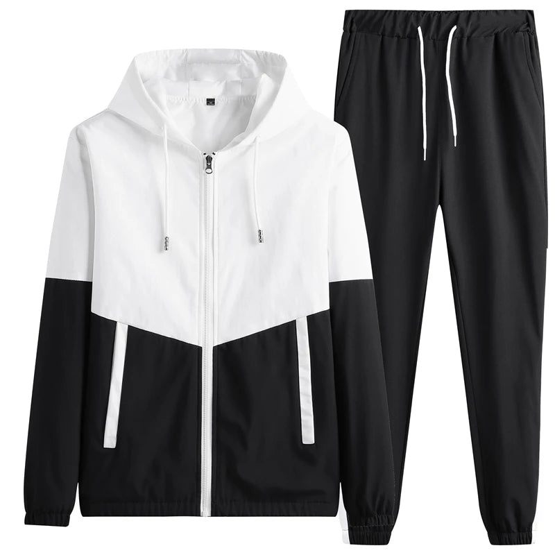 Vellaro Dual-Tone Tracksuit – Modern Streetwear Comfort & Style