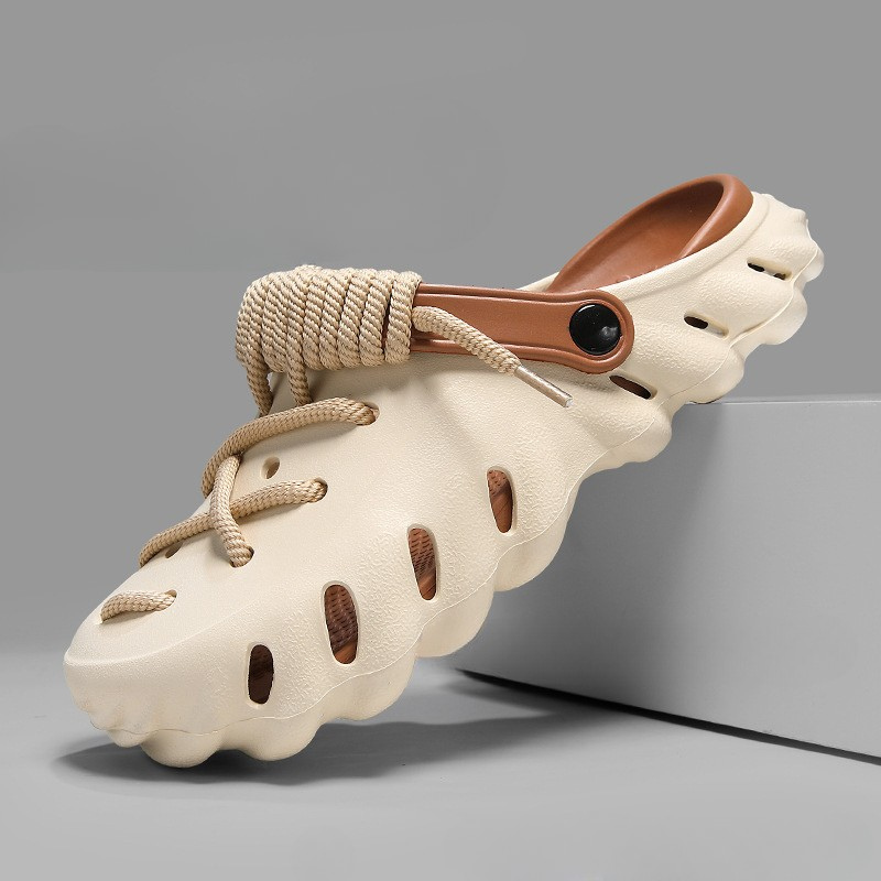Men’s Laced Clogs – Lightweight Foam, Customizable Fit, Water-Friendly - Solorfit