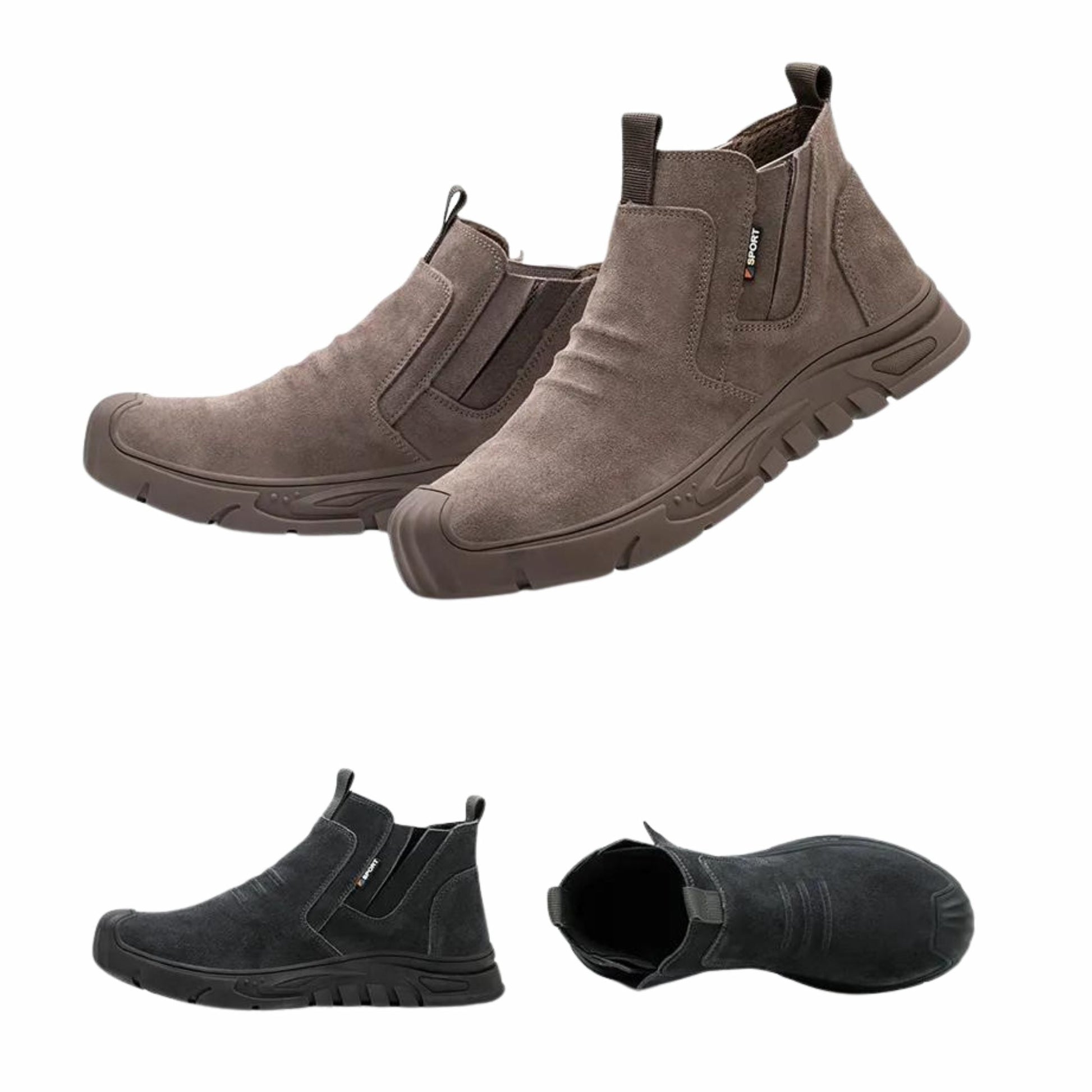 Men’s Steel Toe Work Boots – Durable Safety Boots with Slip-Resistant Sole