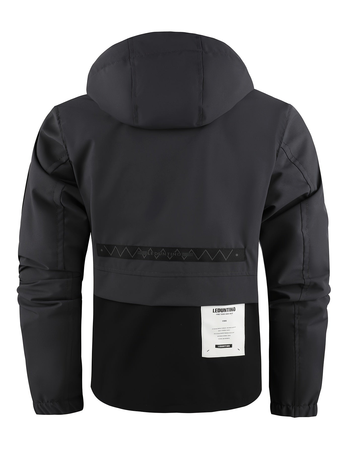 Men's Hooded Jacket Men's Outdoor Warm Storm Jacket Casual Multi-Pocket Cargo Jacket