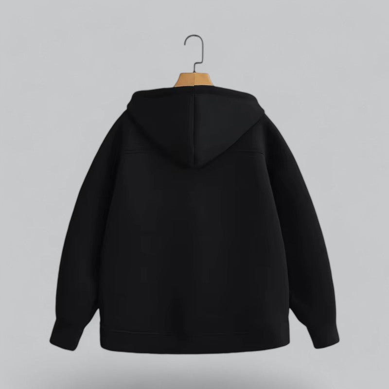 Men’s Oversized Zip Hoodie – Soft Fleece & Minimalist Streetwear