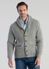 Men’s Lambswool Shawl Collar Jacket – Classic Knit Cardigan Style - Solorfit