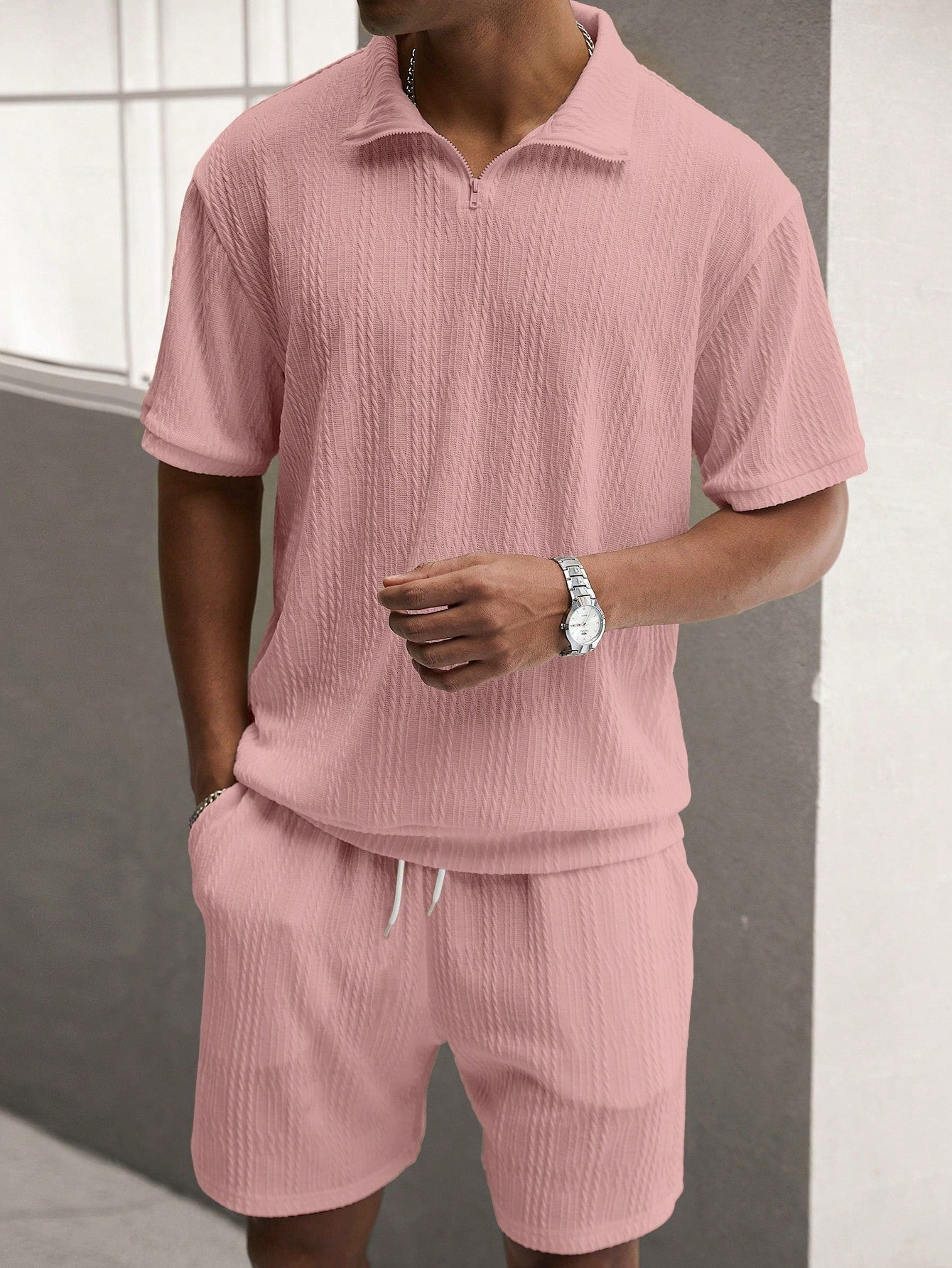 Vero – Men's Summer Set with Short Sleeve Shirt & Shorts
