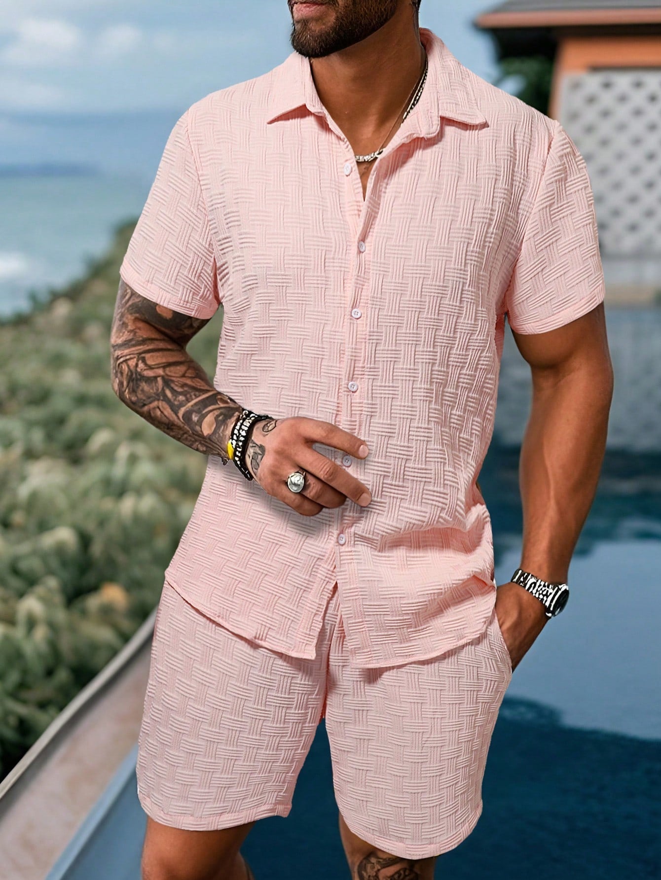 Vero – Men's Summer Set with Shirt and Shorts | Lightweight 2-Piece Outfit