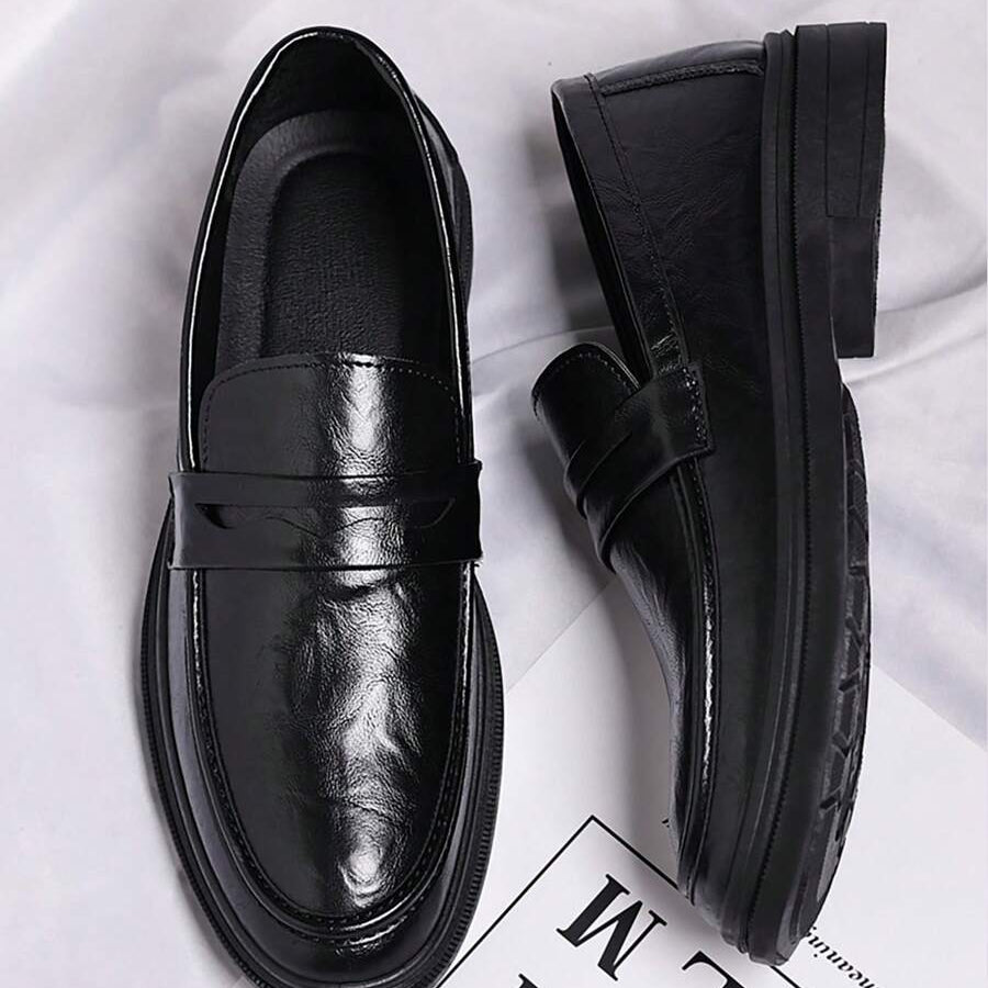 Men’s Soft Slip-On Dress Shoes – Retro Casual Non-Slip Loafers | Stylish Everyday Shoes
