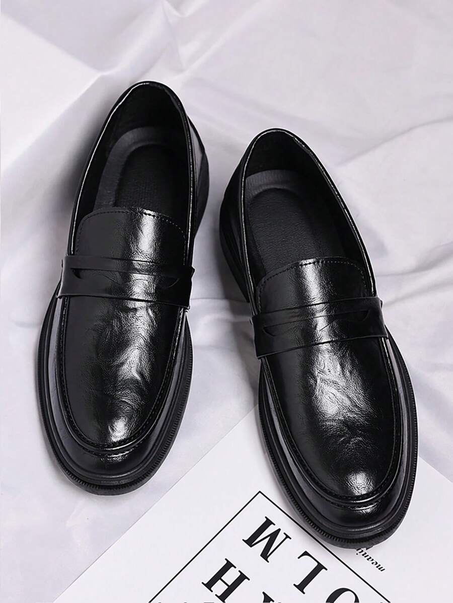 Men’s Soft Slip-On Dress Shoes – Retro Casual Non-Slip Loafers | Stylish Everyday Shoes