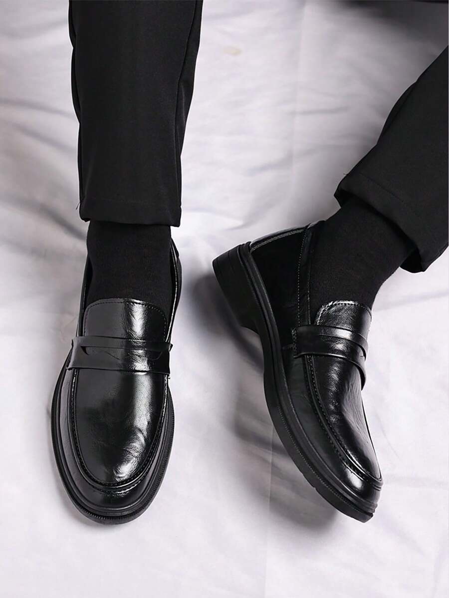 Men’s Soft Slip-On Dress Shoes – Retro Casual Non-Slip Loafers | Stylish Everyday Shoes