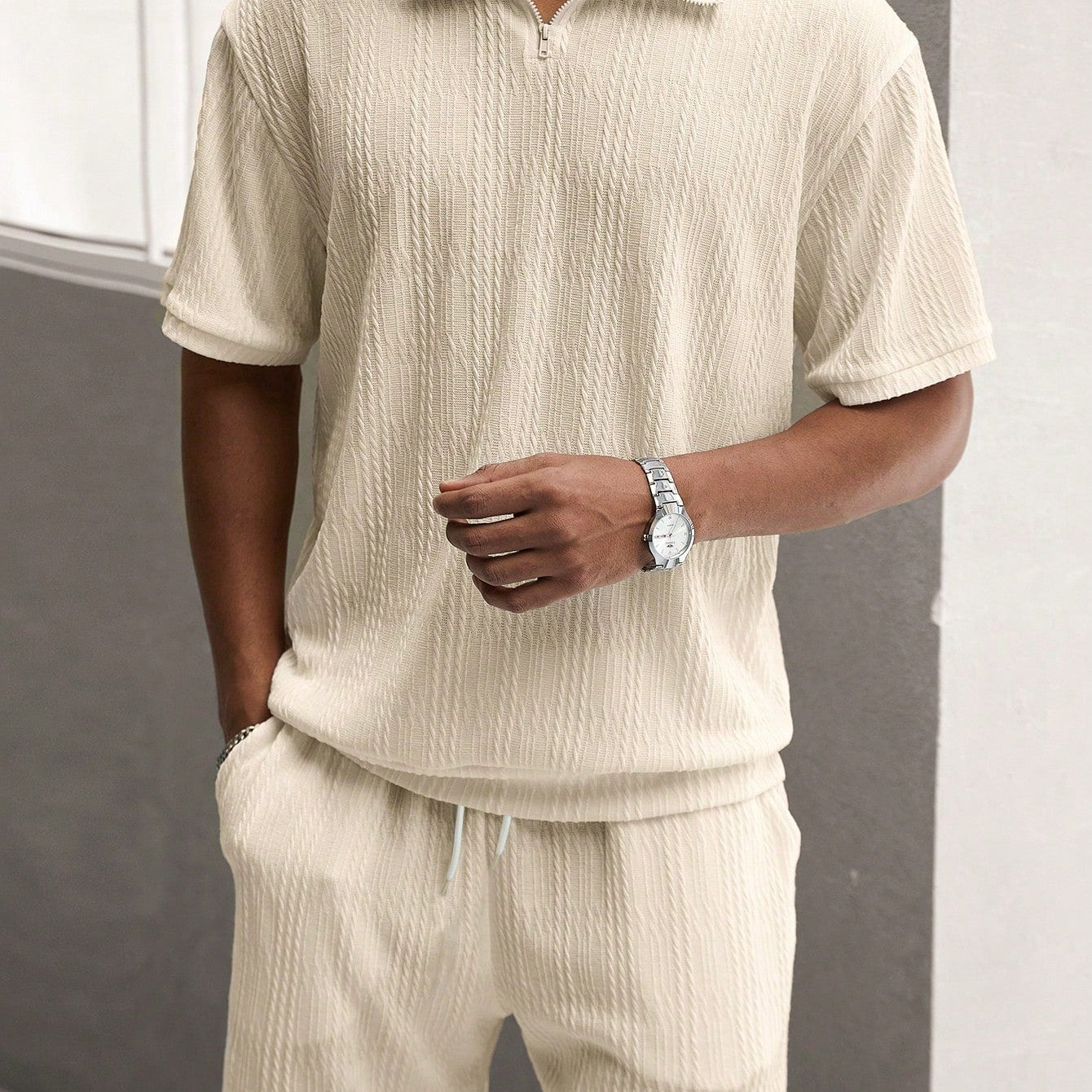 Vero – Men's Summer Set with Short Sleeve Shirt & Shorts