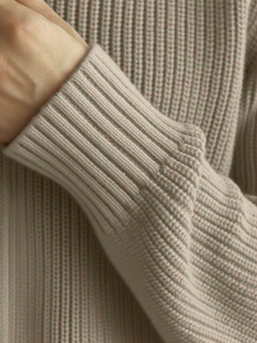 Men’s Casual Solid Cardigan – Versatile Knit for Autumn & Winter