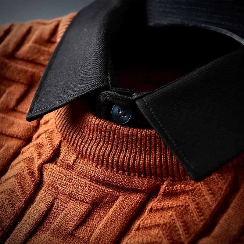Salvador Conti Polo Sweater – Men’s Classic Knitwear