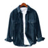 Stylish Solid Corduroy Pockets Shirt: Comfort and Trend in One - Solorfit