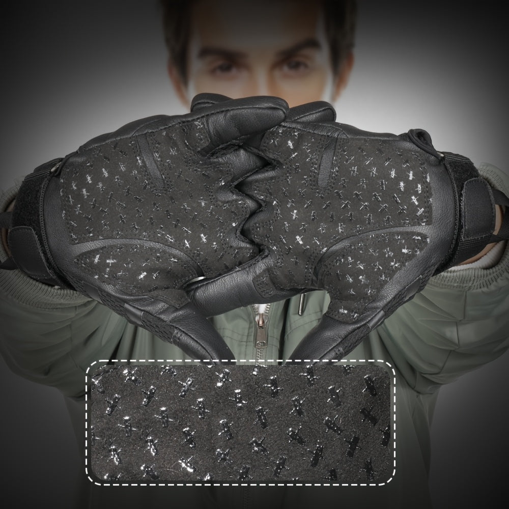 Men’s Touchscreen Fingerless Gloves – Knit Comfort & Outdoor Performance