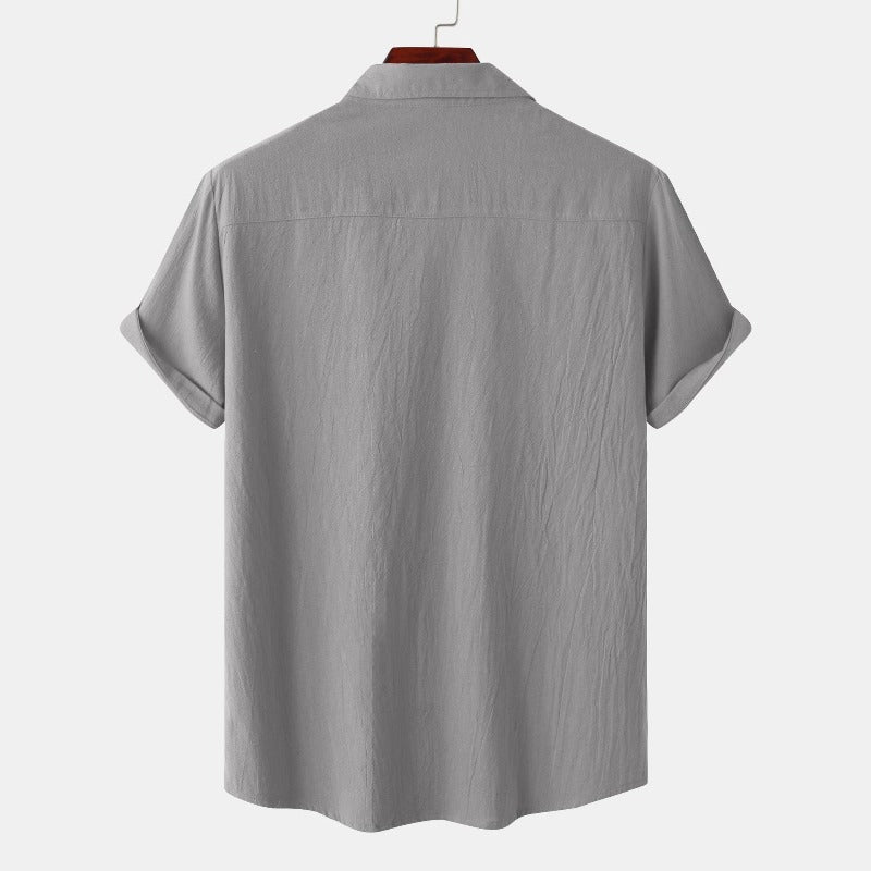 Linen Short-Sleeved Shirts Men's Shirts - Solorfit