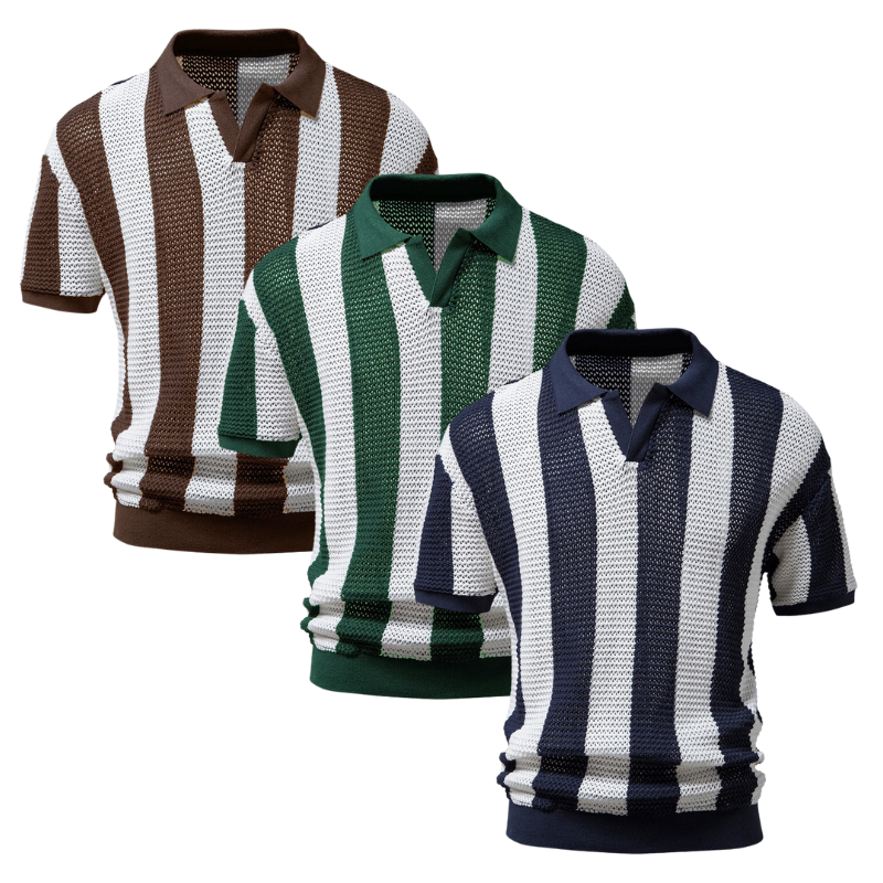 Solorfit Lazio Men's Striped Polo Shirt
