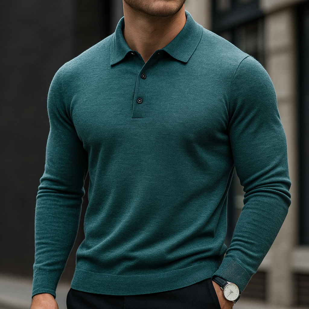 Men’s Merino Wool Polo – Luxury Soft Knit Shirt | Breathable, Warm & Timeless Style