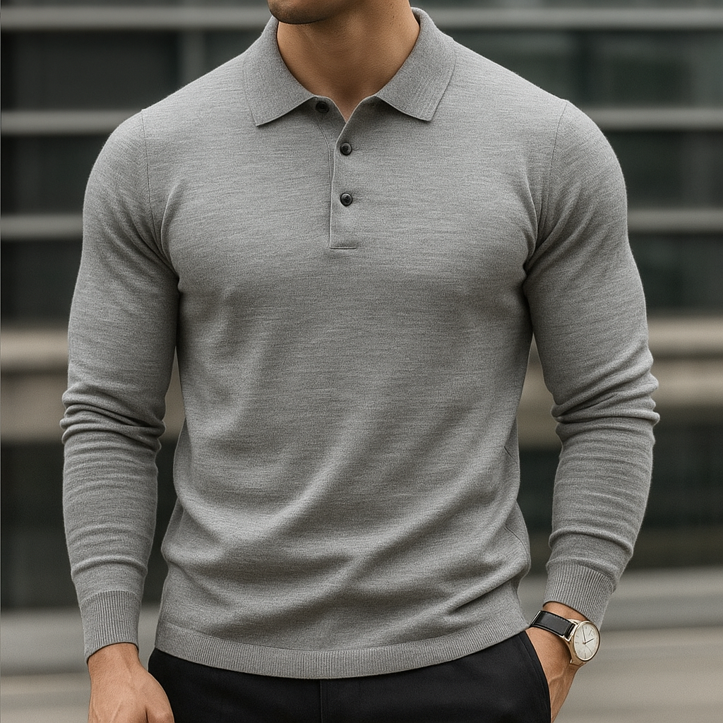 Men’s Merino Wool Polo – Luxury Soft Knit Shirt | Breathable, Warm & Timeless Style