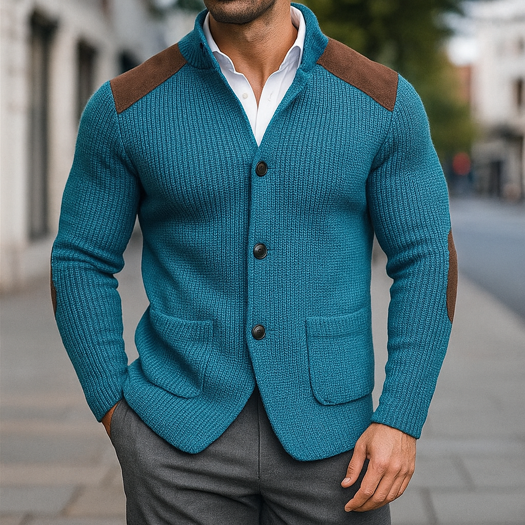 Alessio Knitted Blazer – Men’s Soft Tailored Knit Jacket | Smart-Casual Italian Style
