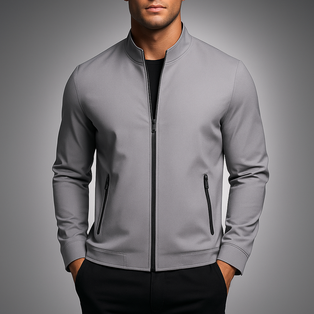 Ryden Men’s Minimal Bomber Jacket – Lightweight Modern Outerwear