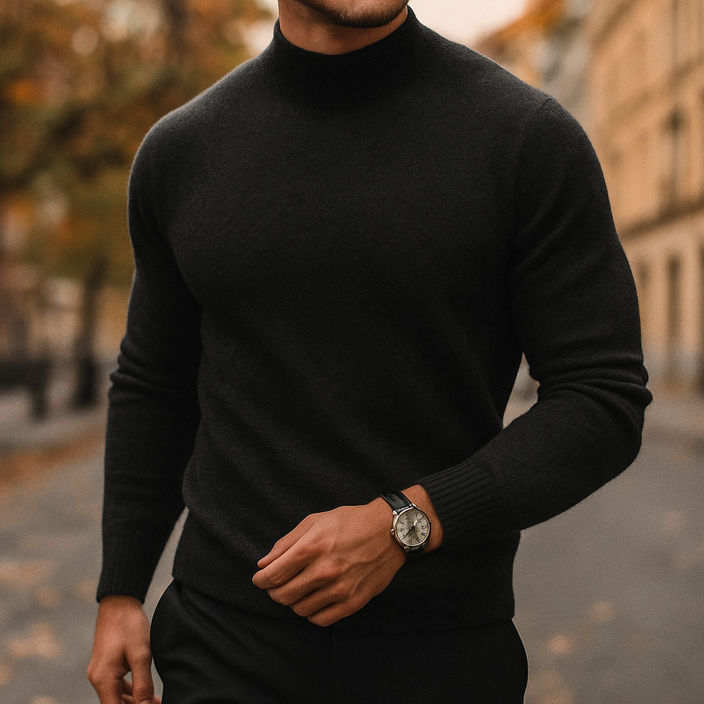 Merino Wool Turtleneck Sweater – Men’s Luxury Soft Knit | Warm