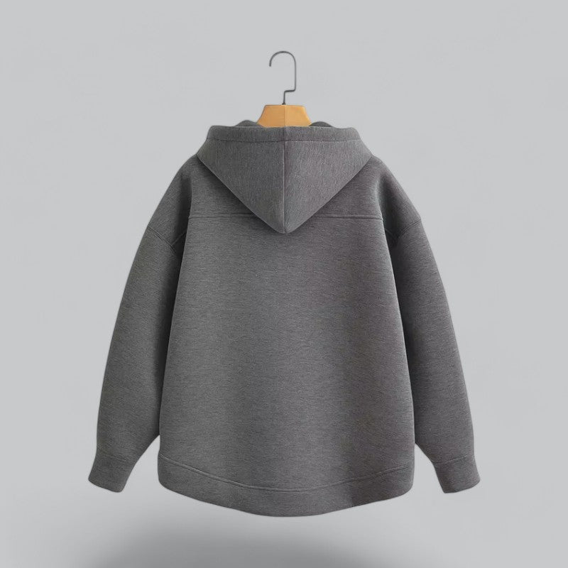 Men’s Oversized Zip Hoodie – Soft Fleece & Minimalist Streetwear