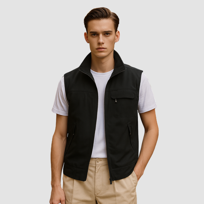 Ben | Men’s Lightweight Bodywarmer Vest – Sleeveless Zip Jacket for Casual Wear