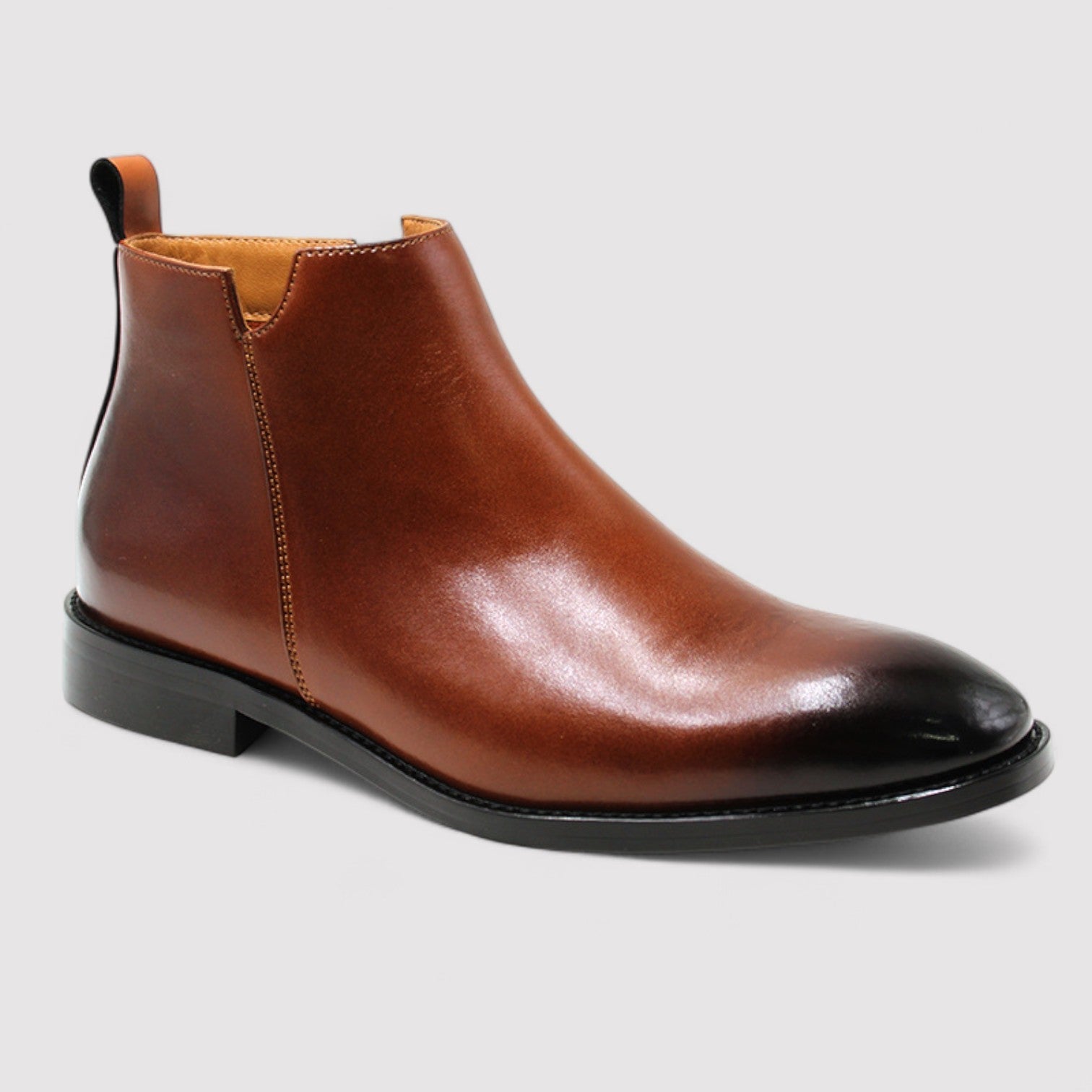 The Alaric Leather Chelsea Boots – Men’s Zip Ankle Boots with Classic Elegant Design