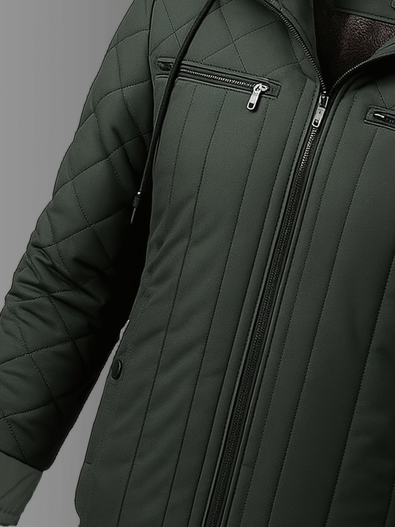 Men’s Heavyweight Winter Jacket – Thermal Insulated Hooded Coat for Cold Weather