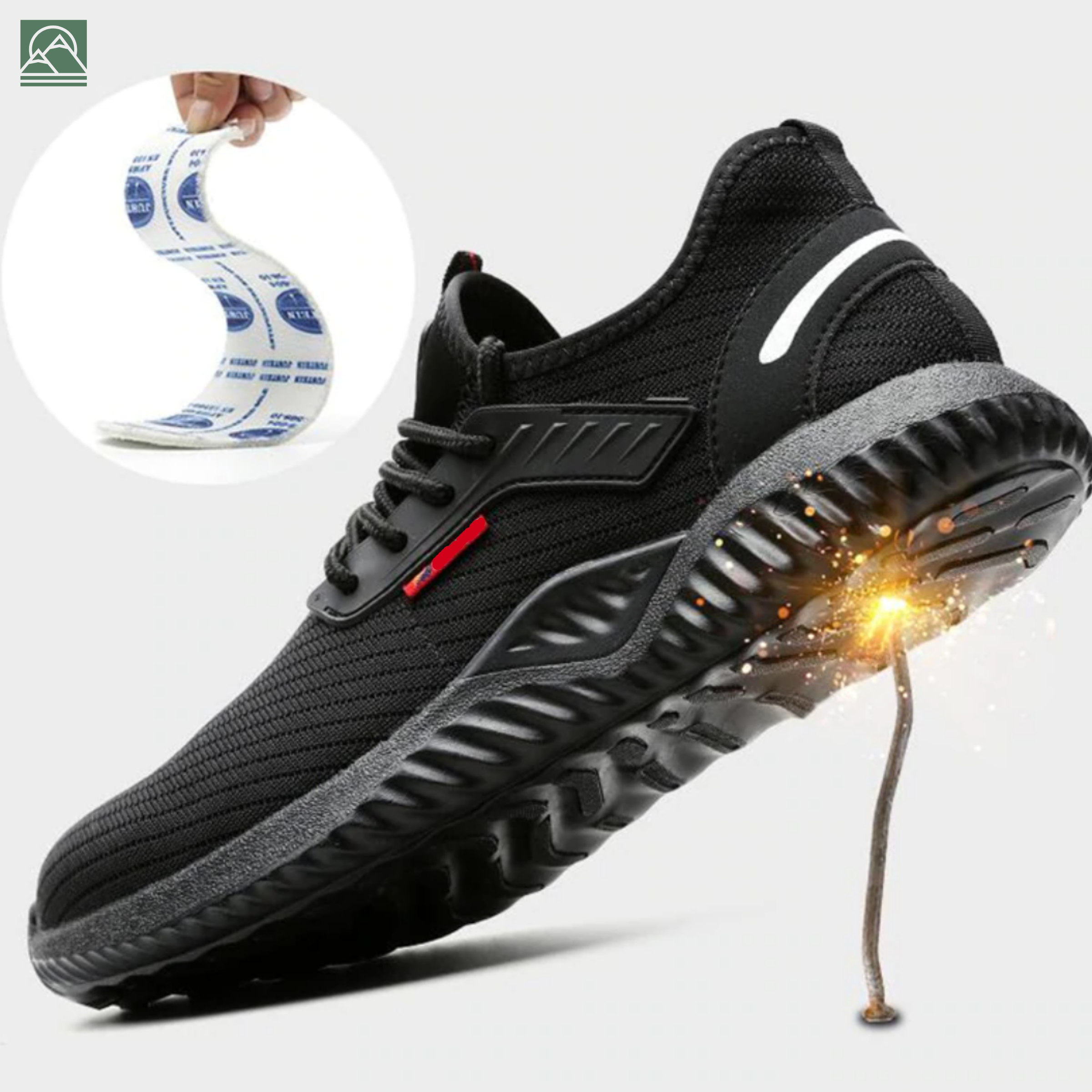 Men’s Lightweight Safety Shoes – Durable Work Footwear with Protective Toe