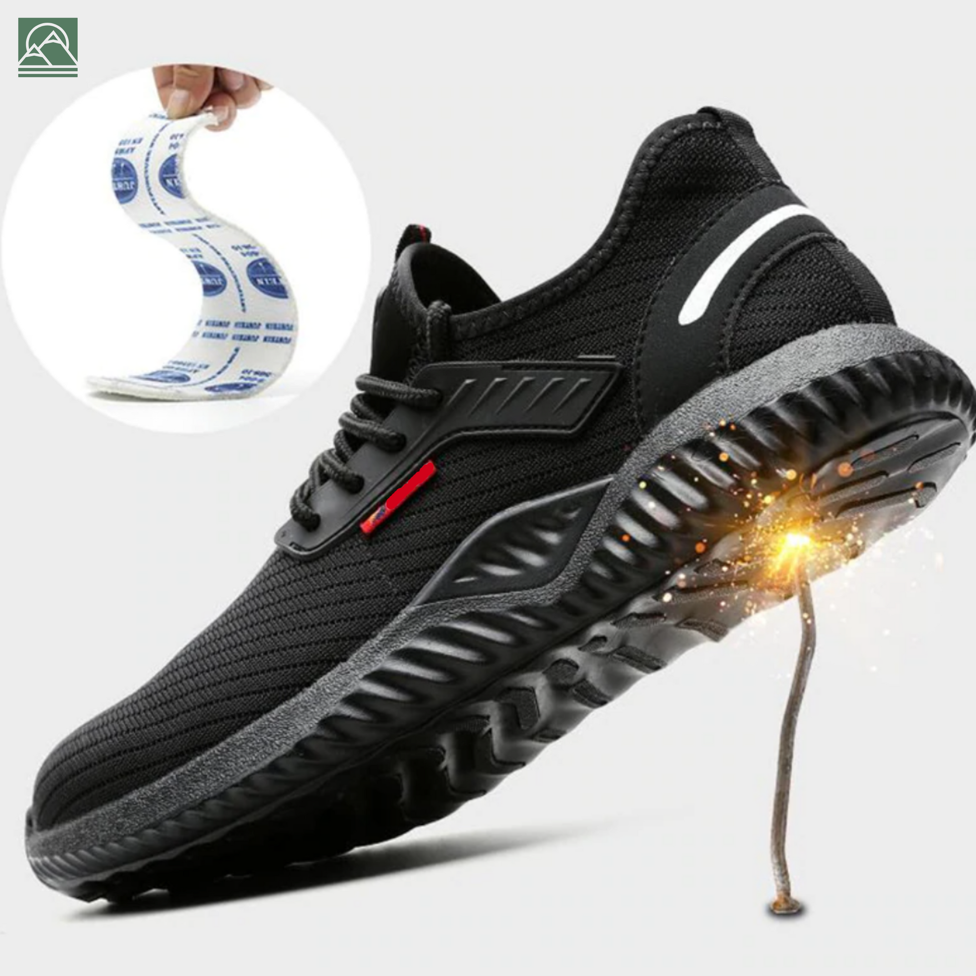Men’s Lightweight Safety Shoes – Durable Work Footwear with Protective Toe