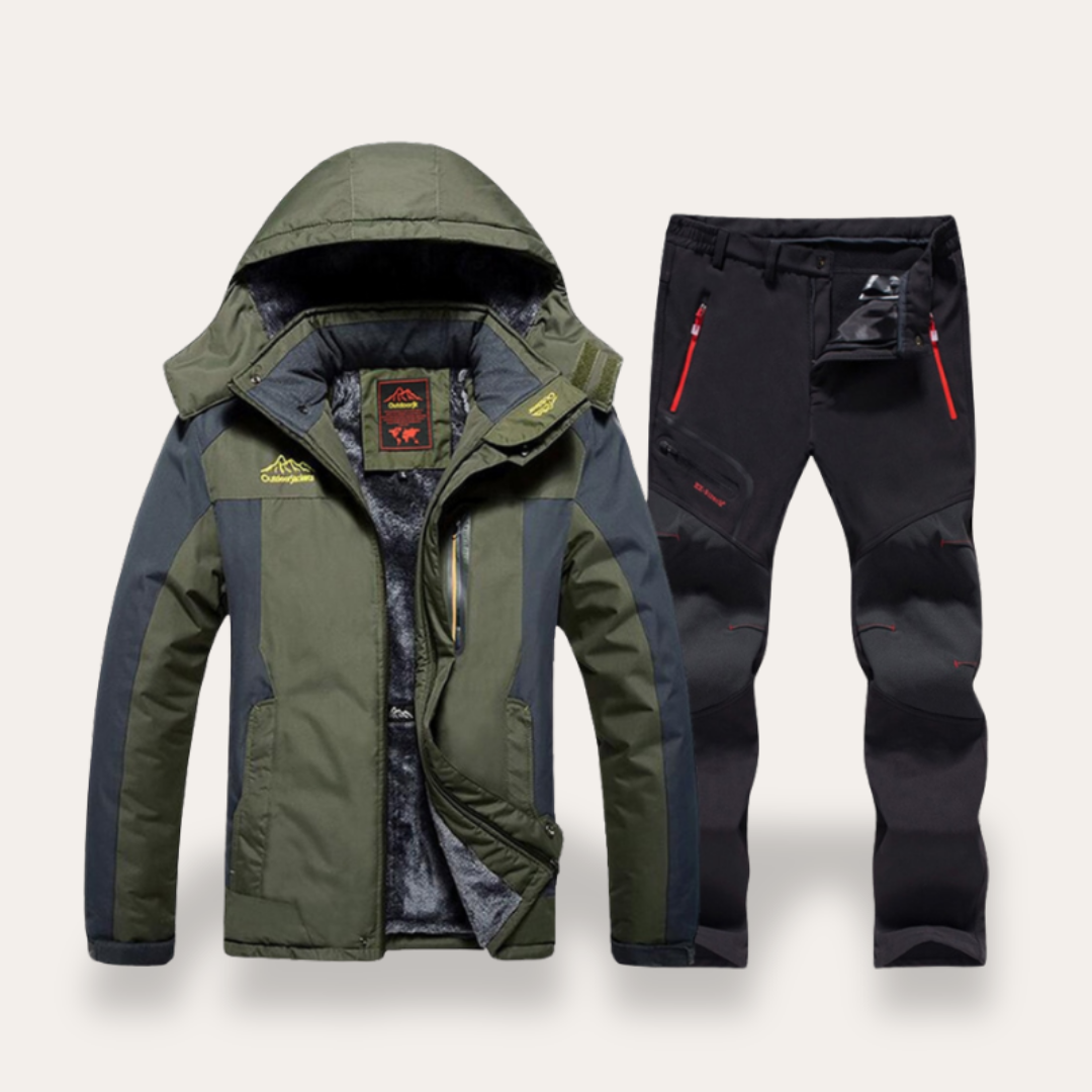Vestea – Men’s Outdoor Winter Jacket & Thermal Pants Set