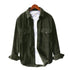 Stylish Solid Corduroy Pockets Shirt: Comfort and Trend in One - Solorfit