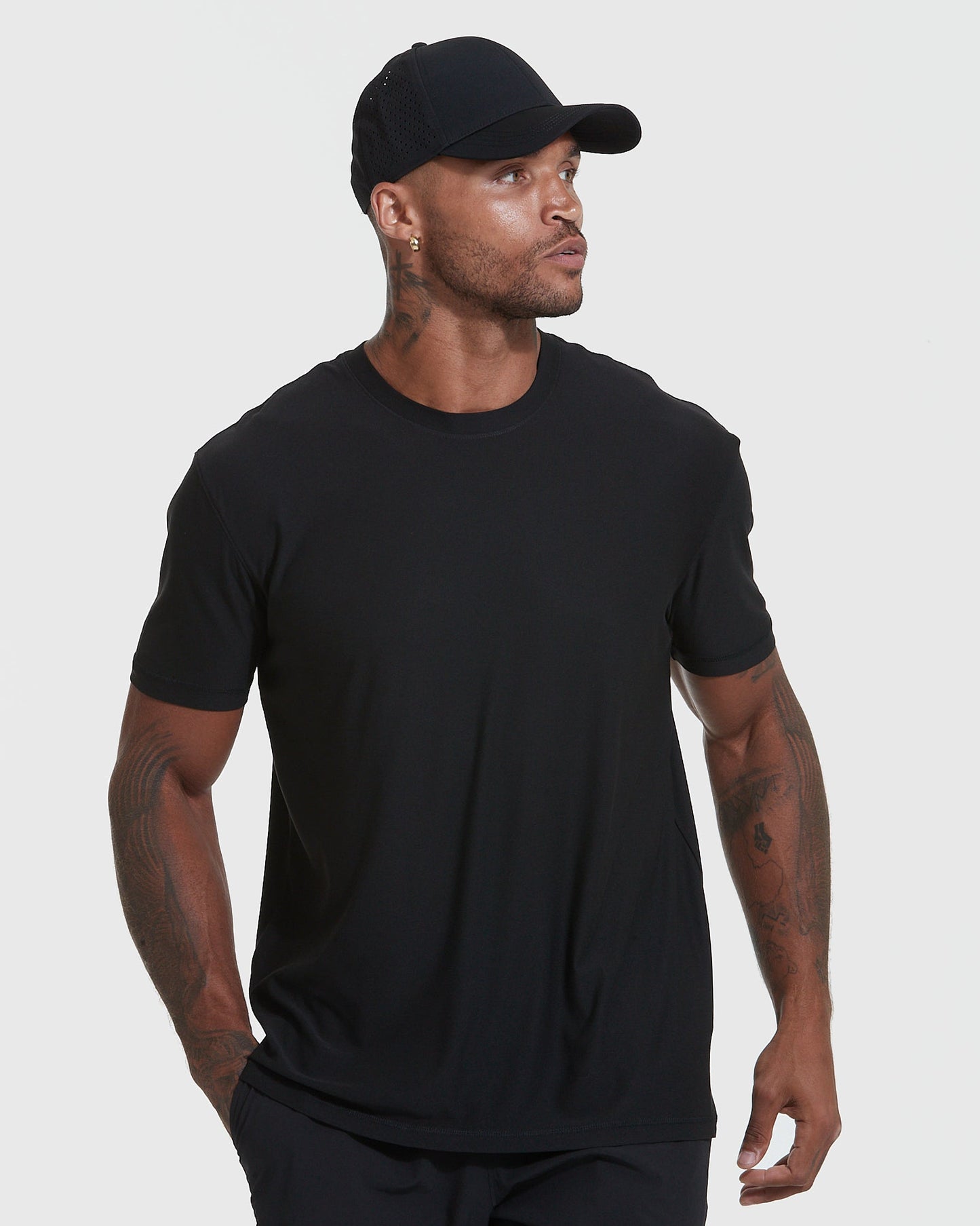 All Black Active Crew Neck 3-Pack