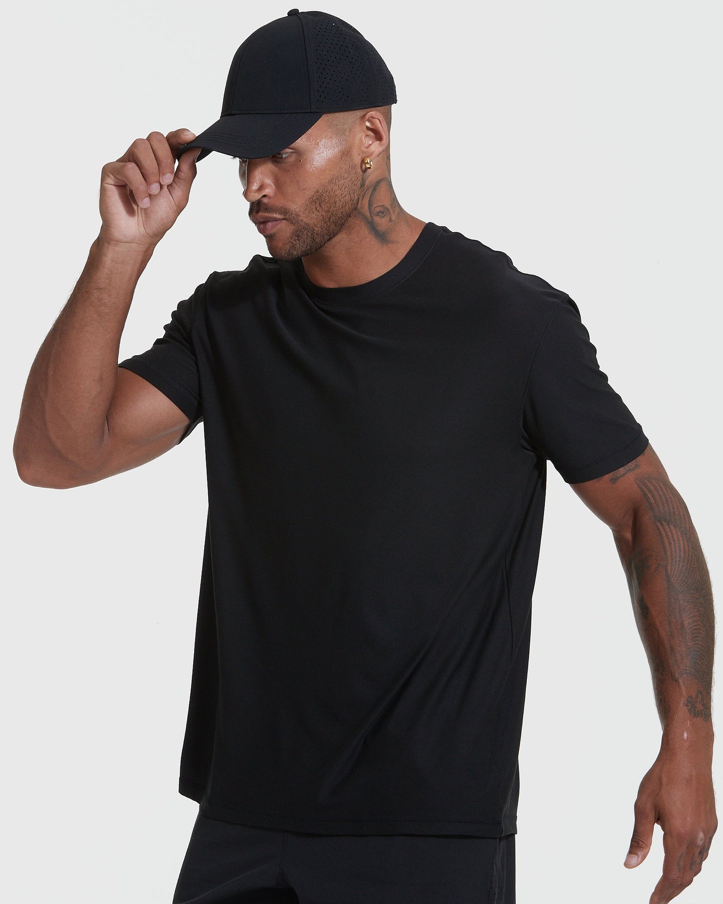 All Black Active Crew Neck 3-Pack