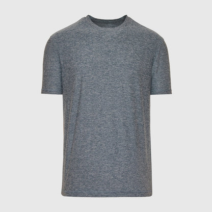 Heather Navy Active Crew Neck Tee