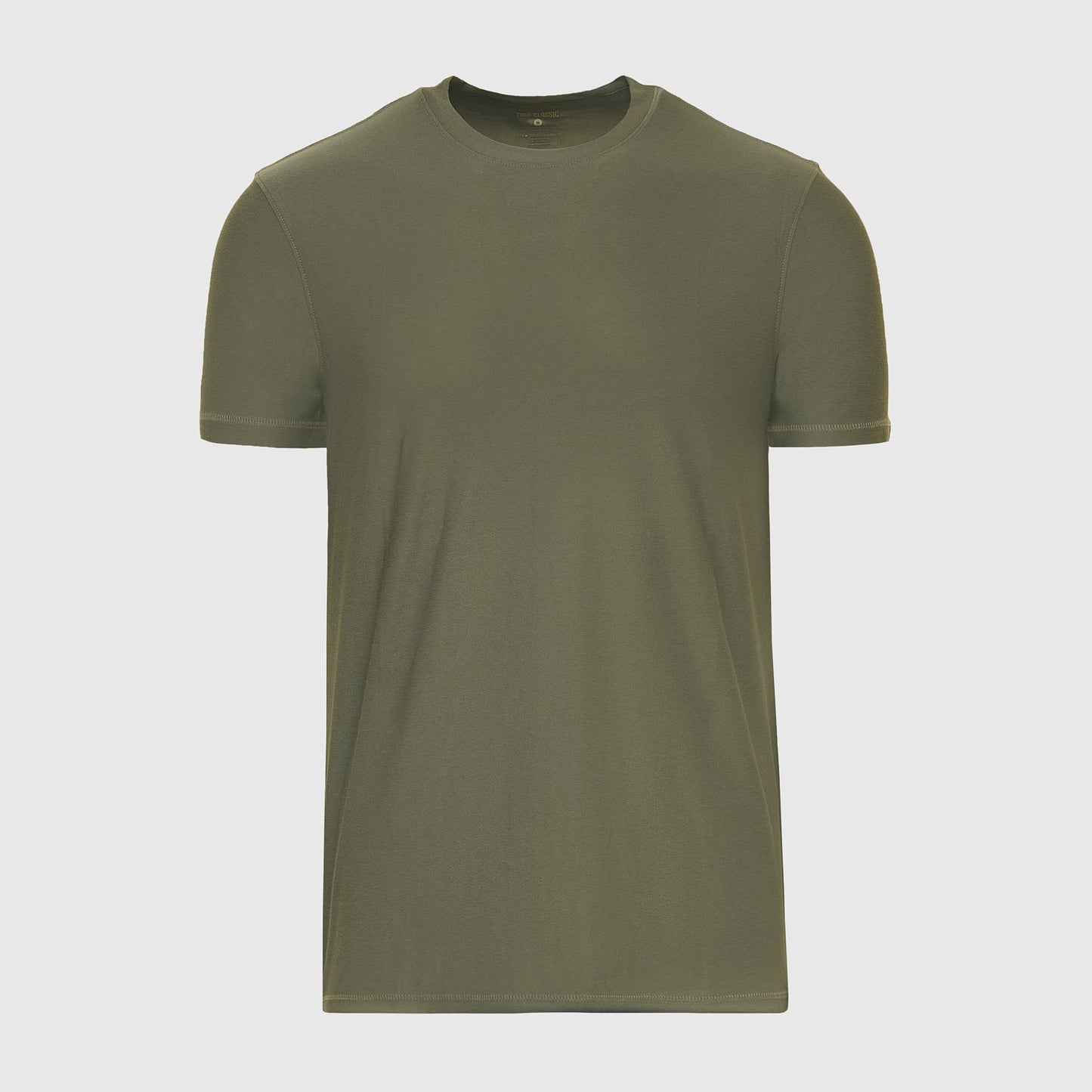 Military Green Active Crew Neck Tee