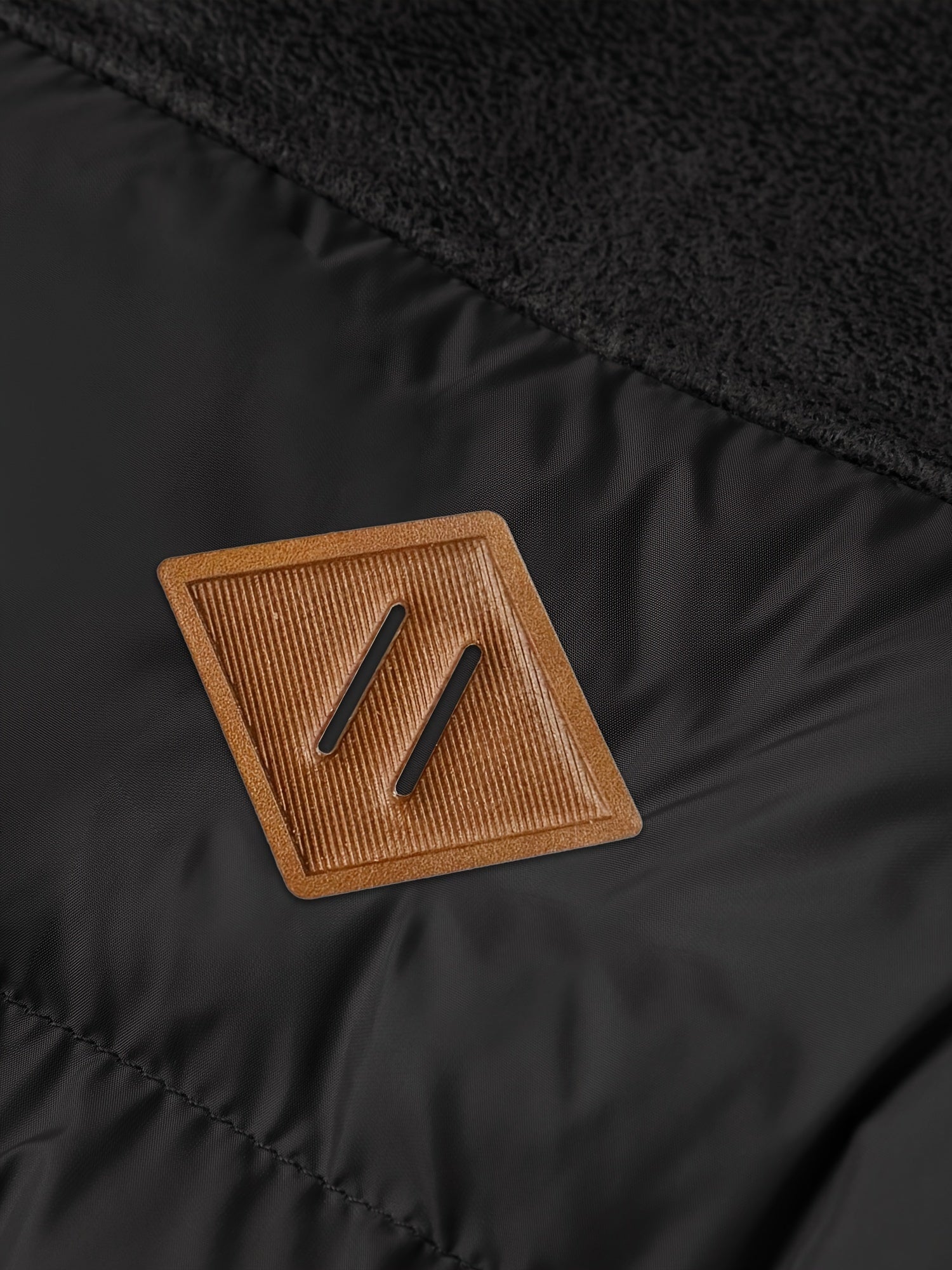 Men’s Casual Puffer Jacket with Faux Fur Collar – Warm Solid Color Zip-Up Coat