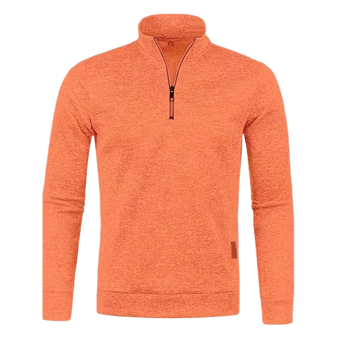 Men’s Sporty Half-Zip Sweater – Casual Long-Sleeve Pullover