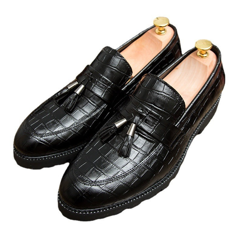 Men’s Formal Black Dress Shoes – Classic Elegant Lace-Up Leather