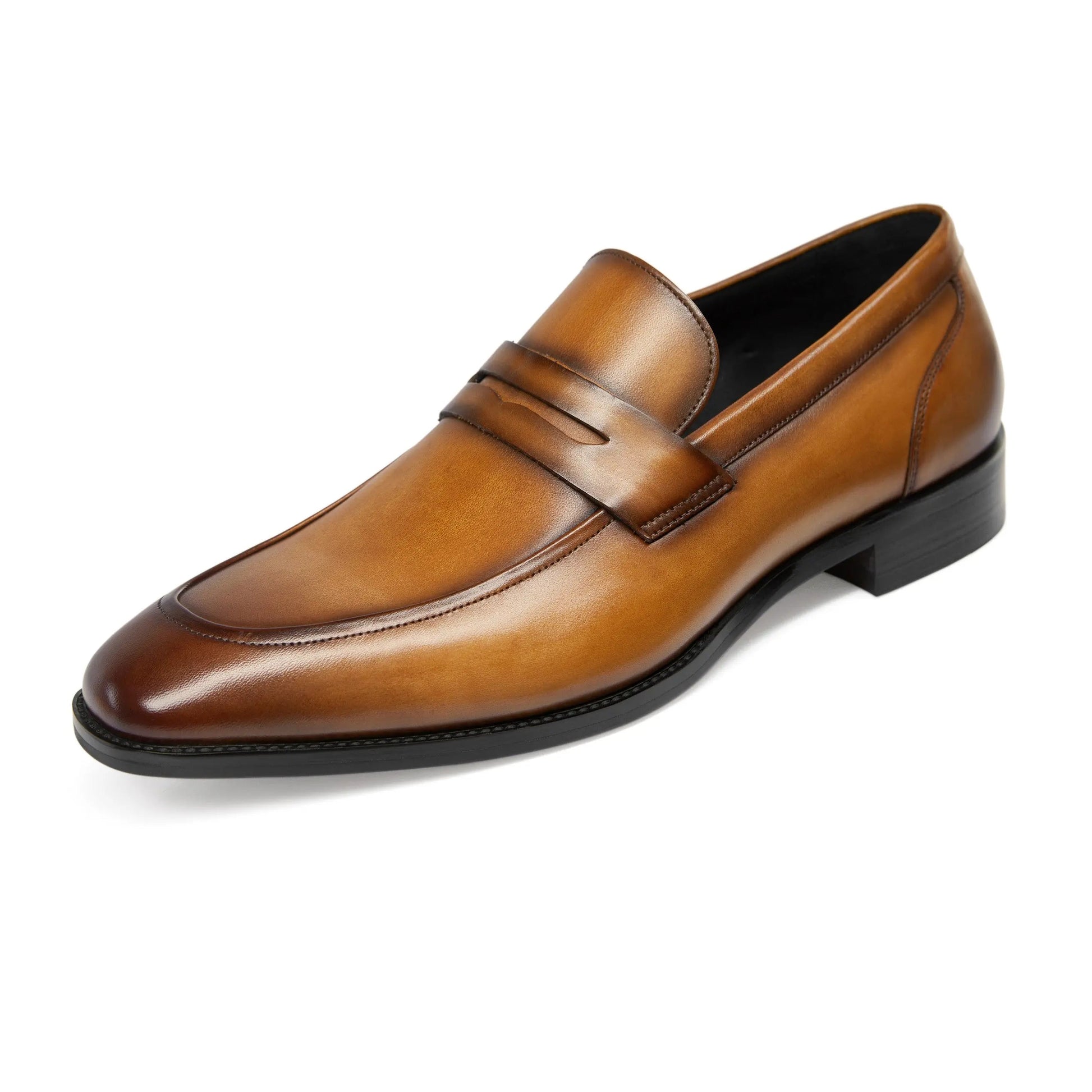 Slip-On Men Leather Penny Loafers