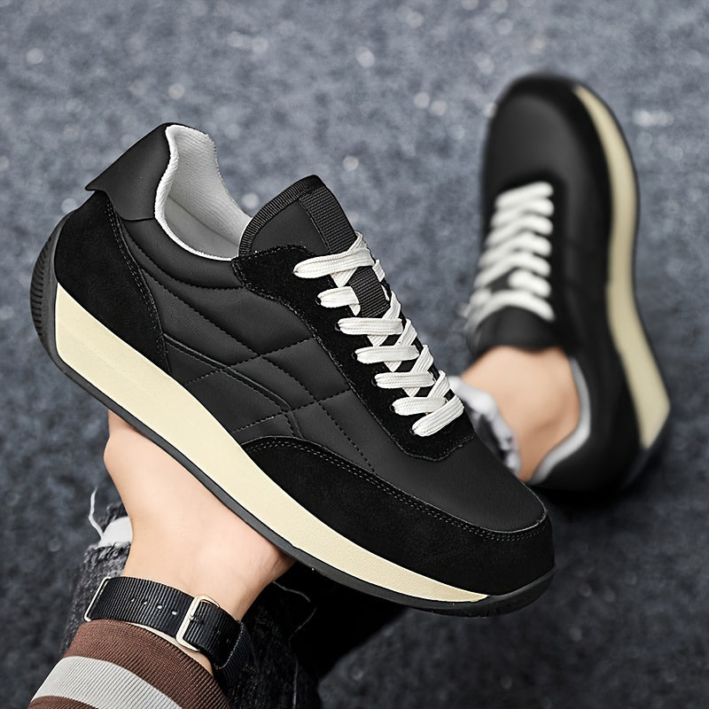 Trendy Running Sneakers – Thick-Soled, Non-Slip & Height-Boosting Design